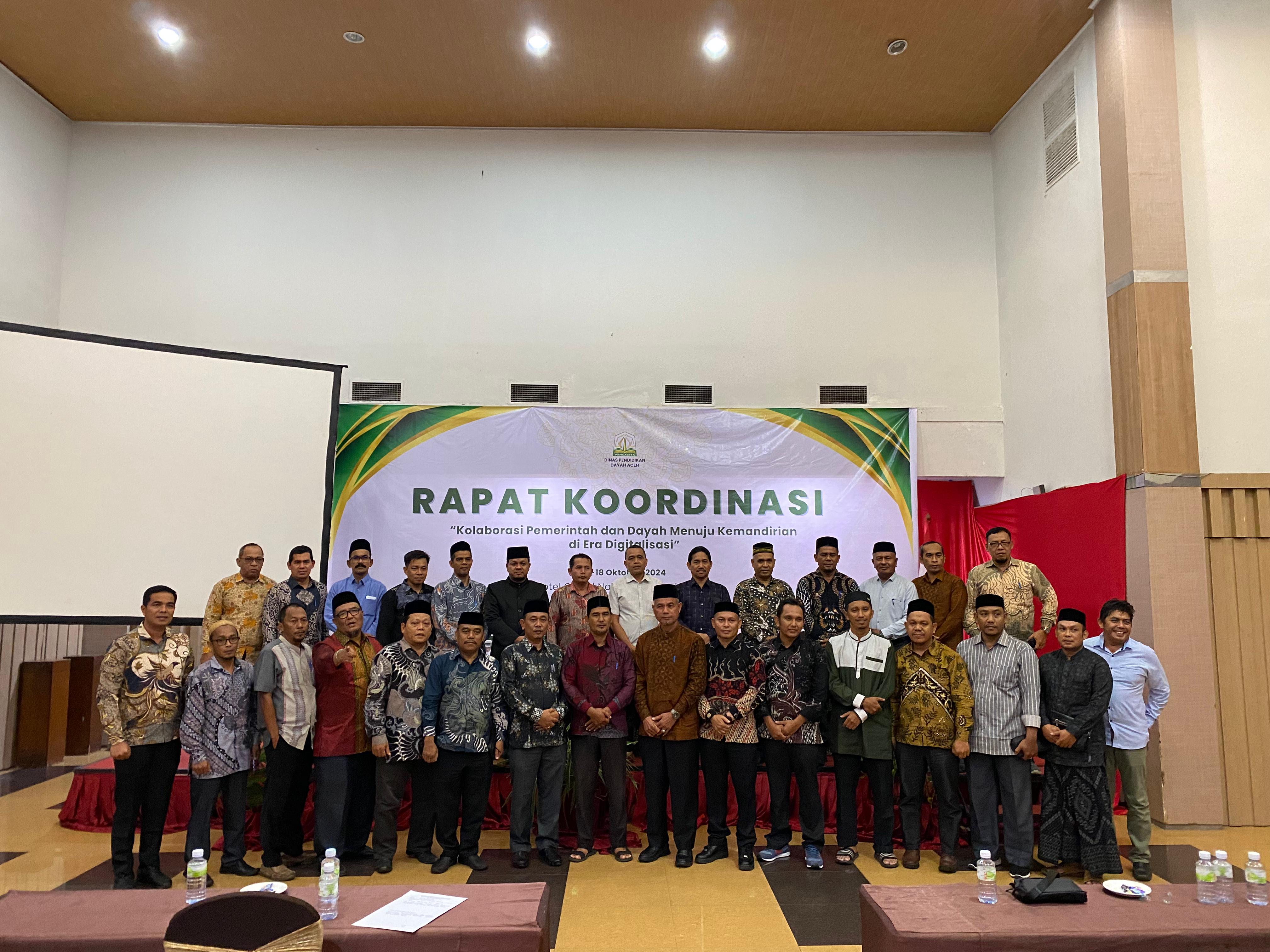 Rapat Koordinasi Perencanaan Terpadu Pengembangan Dayah